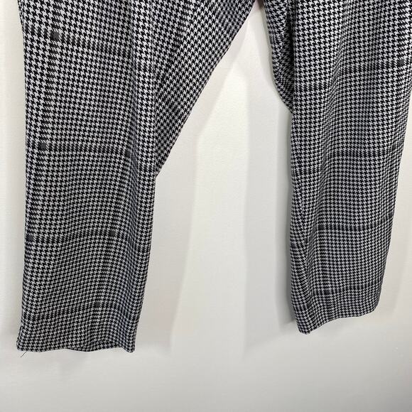 Torrid Black Plaid Pull On Tapered Ankle PantS Womens Size 1X Career Office - Picture 7 of 8